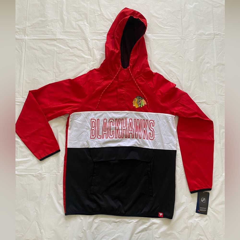 NHL NWT Chicago Blackhawks Windbreaker Jacket Mens size Medium